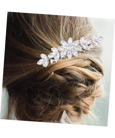 Mikinona Bangs Comb Bride Hair Accessories Wedding Bridal Hair Combs for Wedding Pearl Headpiece Floral Hair Accessories Wedding Hair Comb Hair Flower Accessories Bride Headdress Rhinestone - Buy Online on GoSupps.com