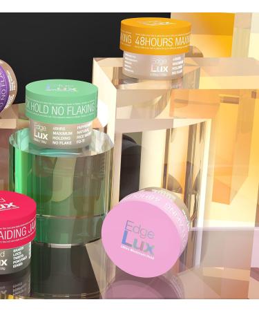 Lux Collection Edge Control Wax 48-Hour Maximum Hold - Cherry Scented Hair Gel Tamer | Natural Ingredients - No Flaking - Conditioning Styling (3.53oz) - Buy Online on GoSupps.com