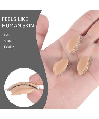 Embagol 2 Pairs Replaced Eyelids for Makeup Training | Removable & Realistic Eyelash Practice | Soft-Touch Rubber - Buy Online on GoSupps.com