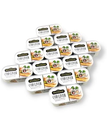 Belveder Wild Cod Liver 120g Can From Iceland (6 - PACK) 4.23 Ounce (Pack of 6)