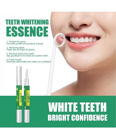 Teeth Whitening Pen (2 Pack) | Stain Remover for Overnight Teeth Whitening | Painless & Travel-Friendly | Achieve a Beautiful White Smile! - Buy Online on GoSupps.com