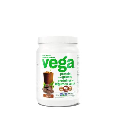 Vega Protein and Greens Chocolate (16 Servings) Plant Based Protein Powder Plus Veggies Vegan Non GMO Pea Protein For Women and Men 521g (Packaging May Vary) Chocolate 16 Servings (Pack of 1)