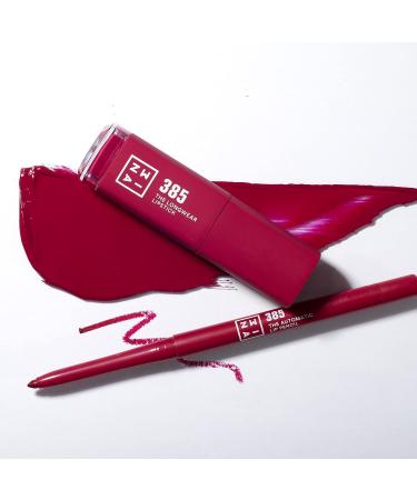 3ina Makeup Longwear Lipstick 385 - Burgundy Matte Lipstick with Hyaluronic Acid | Long-Lasting High-Pigmented Vegan & Cruelty-Free Liquid Lipstick - Shop Now! - Buy Online on GoSupps.com