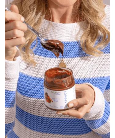 Prolon L-Spread Almond Chocolate Spread | Low Sugar Keto Snack | Gluten-Free Vegan Plant-Based | Rich in Magnesium & Fiber | Healthy Fats - 1 Jar - Buy Online on GoSupps.com