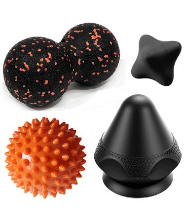 Trigger point Dr cker Set - Triggerdinger Massageet for muscle pain Tension from shoulder neck arms back and legs - 4 different triggers for work on the floor and wall orange - Buy Online on GoSupps.com