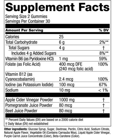 Essential Elements Apple Cider Vinegar Gummies with The Mother - 60 Count (3 Pack) Red Apple Flavor - Buy Online on GoSupps.com