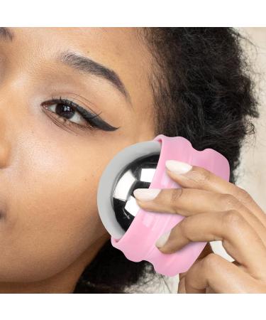 Minkissy Face Ice Balls Stainless Steel Face Cooling Ball Globe Face Attracting Skin Care Tools for Women Men Reduce Swelling Pores Wrinkles Pink - Buy Online on GoSupps.com