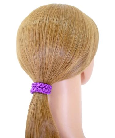 Hollihi Large Elastic Hair Ties - Ponytail Holders for Thick Hair | 20 Neutral Color Braided Ribbons for Women & Girls - Buy Online on GoSupps.com