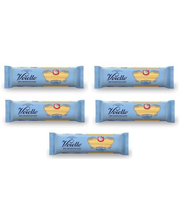 Barilla Voiello Lo Spaghetto No. 104 pasta set of 5 - 100% Italian wheat - 500g - Durum wheat stoneware - Bronze design