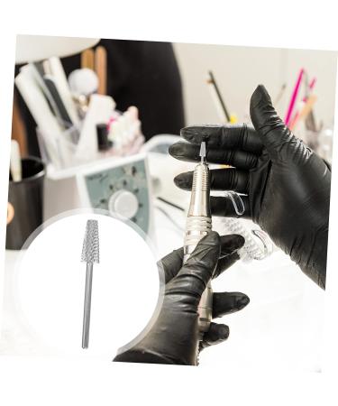 Nail Polisher Nail Glazing Drill Carbide Drill Bits Pedicure Polishing Drill Manicure Supplies Nail File Head Nail Art Drill Bit Manicure Drill Tool Accessories Cosmetic Plastic 4x0.5cm silver - Buy Online on GoSupps.com