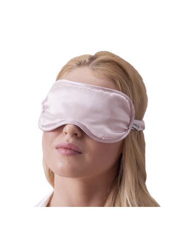 Jasmine Silk 100% Pure Silk Filled Eye Mask/Sleeping Mask Sleep Mask - Pink