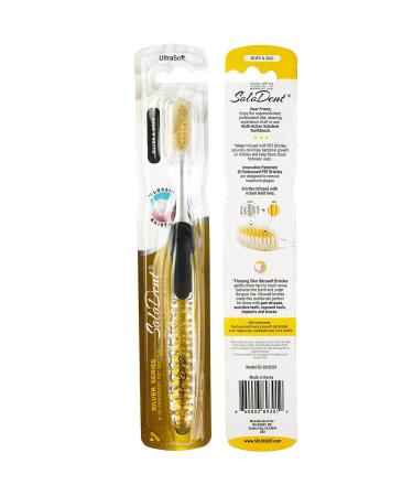 Solodent Ultra Soft Silver & Gold Toothbrush 4-Pack for Sensitive Teeth - Colors Vary - Buy Online on GoSupps.com