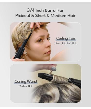 FARERY Mini Travel Curling Iron with 1/2 Inch Ceramic Barrel - Dual Voltage Hair Curler with Keratin & Argan Oil Infusion - Includes Storage Bag - Buy Online on GoSupps.com