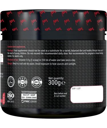 MyMUSCLE - My Creatine Monohydrate Powder Creapure Label - Neutral Flavor 300g - 88 Servings - Buy Online on GoSupps.com