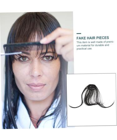 POPETPOP Piece Scisors Scissors Clip in Hair Bangs Brown Wig with Bangs Black Ponytail Wig Human Hair Clip in Extensions French Hair Pin Cosplay Curtain Upper Clip Bang Clip Miss Tassel medium Black - Buy Online on GoSupps.com