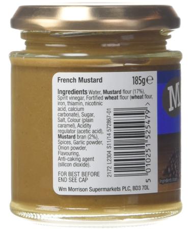 Morrison's French Mustard 185g - Authentic and Flavorful condiment - Buy Online on GoSupps.com
