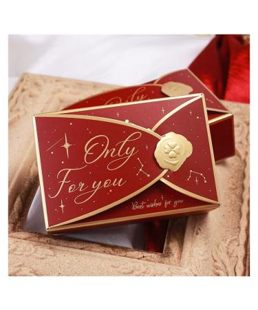 Candy Box Candy Box Wedding Supplies Chocolate Packaging Box Baby Shower Birthday Party Decoration (20 Pcs) es (Color : Red Gift Bag Size : S(10.5x7X3.5cm)) (Color : Red Size : S(10.5x7X3.5cm))