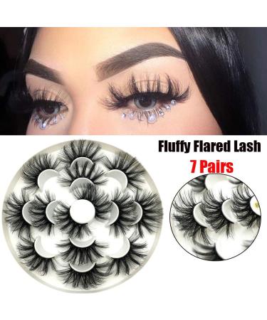 7 Pairs Wispy Fluffy Handmade False Eyelashes | 25mm 8D Mink Eyelash Extensions International Shipping Available - Buy Online on GoSupps.com