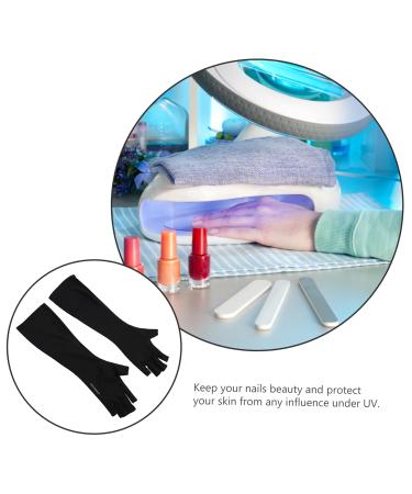 FRCOLOR 1 Pair Nail Gloves Fingerless Gloves Gel Nail Led Lamp Gel Manicure Gloves Uv-resistant Manicure Gloves Manicure Tools Uv Shield Gloves Mj03 Sun Protection Polyester 25X9X0.4CM - Buy Online on GoSupps.com