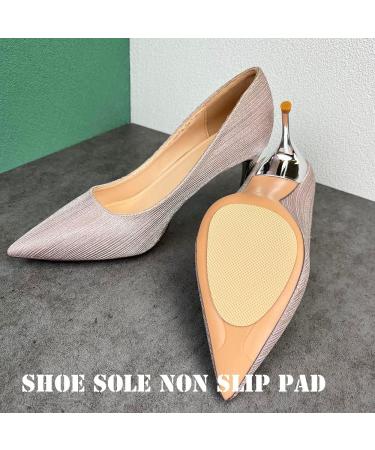6 Pairs Shoe Sole Non Slip Pads - Heel Anti Skid Protectors - Rubber Grip Bottom Cushions - Beige - Buy Online on GoSupps.com