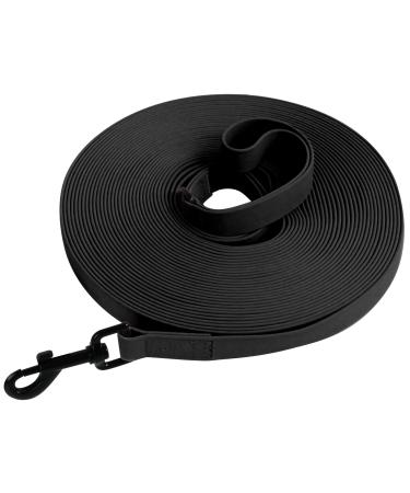 Tag trag leash for dogs drag line 5m/10m/15m/20m with handle and D-ring waterproof and easy to clean dog leash training line for small medium-sized dogs (black 5m) 5m black - Buy Online on GoSupps.com