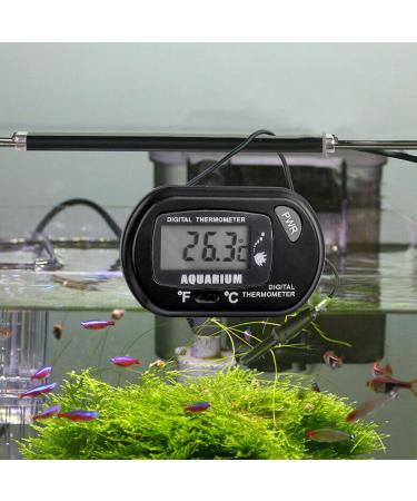 BestGle Digital LCD Aquarium Thermometer - High Accuracy Water Temperature Measurement for Fish & Reptiles | Suction Cup & Probe Included - Buy Online on GoSupps.com