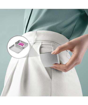 3 Pairs Silicone Eye Pads with 1 Rectangular Metal Storage Box Moisturizing Eye Pads Skin Care Eye Pads Reusable Eye Pads - Buy Online on GoSupps.com