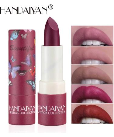  Beliky Girl Waterproof matte lipstick long-lasting moisturizing lipstick sexy rose-red velvet lipstick nude lipstick cosmetic lipstick for women (Amber) - Buy Online on GoSupps.com