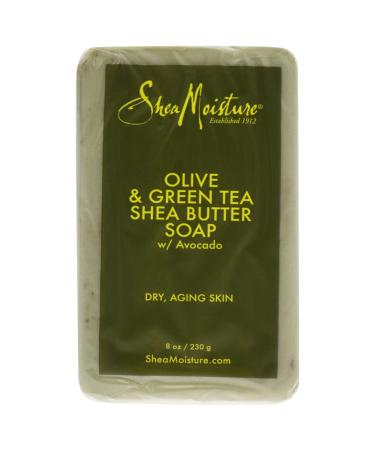 Sheamoisture Shea Butter Soap for Dry  Aging Skin Olive Oil and Green Tea Extract to Soothe Skin 8 oz