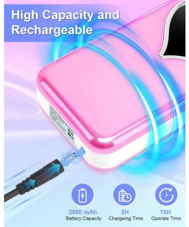 Professional Rechargeable Electric Nail Drill - 35000 RPM Cordless E-File for Acrylic Nails - Portable Manicure Pedicure Tool (Pink - Buy Online on GoSupps.com