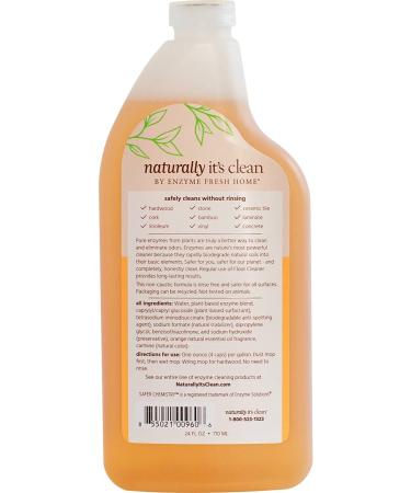 Naturally It's Clean Enzyme Floor Cleaner | Safe for Pets & Kids | Hardwood, Tile & Stain-Free Floors | Plant-Based Formula | 24oz Concentrate - Buy Online on GoSupps.com