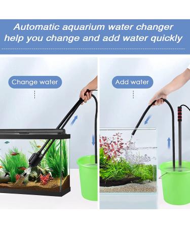 AQQA Electric Aquarium Gravel Cleaner 6-in-1 | 320GPH 20W Automatic Fish Tank Cleaning Tool | Suitable for Water Changes, Sand Washing, and Water Filtration - Buy Online on GoSupps.com