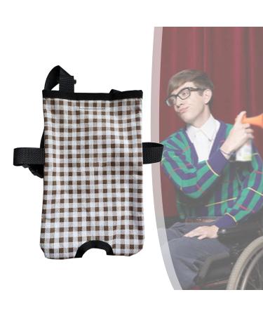 Catheter Stabilization Device Adjustable Strap Catheter Bag Covers with Washable and Reusable High Capacity for Travel Wheelchair Bed(1000ml 1500ml 2000ml) Brown M (1500ML) M (1500ML) Brown