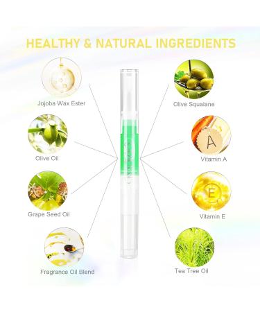 SAVILAND Natural Cuticle Oil Pen - 6PCS Revitalizing Vitamin E Nail Treatment | Overnight Softener & Strengthener for Damaged Skin & Thin Nails - Buy Online on GoSupps.com