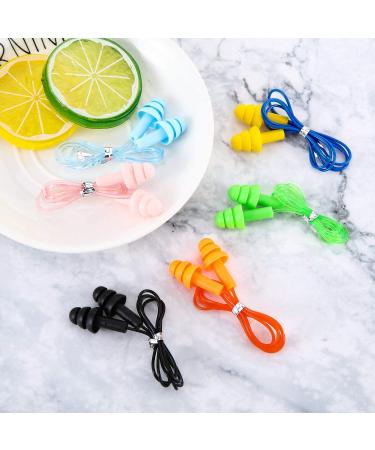 30 Pairs Corded Silicone Waterproof Ear Plugs for Sleeping, Swimming, Shooting - Reusable Noise Cancelling & Hearing Protection - Buy Online on GoSupps.com