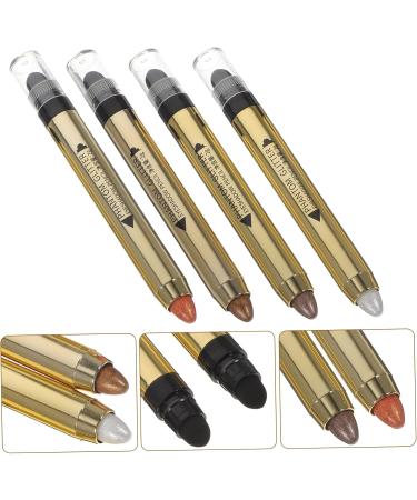 Angoily 4pcs Sticks Colorful Double-end Natural Makeup Pencil Cosmetics Long Stick Eye Shadow Lasting - Buy Online on GoSupps.com