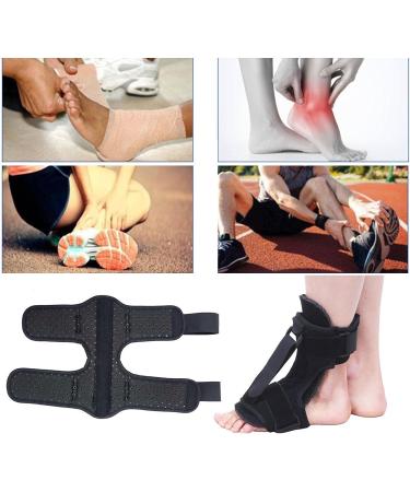 PERZOE Stretch Fabric Foot Orthosis Rehabilitation Fixed Support Brace with Adjustable Size for Enhanced Pain Relief Built-in Steel Plate Breathable Black One Size One Size Black - Buy Online on GoSupps.com