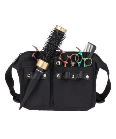 Hair Stylist Waist bag Anself Barber & Salon Pouch Makeup bag for Hair Cutting Clippers Combs Salon Tools Makeup Tools