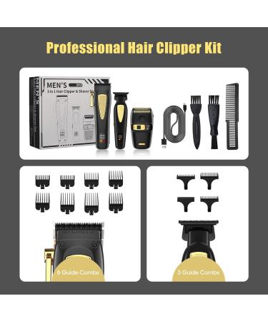 Buy Cordless Hair Clippers for Men - Professional Trimmer & Grooming Kit | Perfect Gift for Him - Buy Online on GoSupps.com