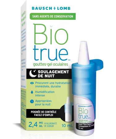 Biotrue Night Time Relief Eye Gel Drops for Dry Eyes Nighttime 10 mL - Buy Online on GoSupps.com
