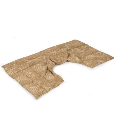 Linseed Pillows for Neck & Shoulder Relief | Warming Flax Seed Pillows in Batik Gold - Buy Online on GoSupps.com