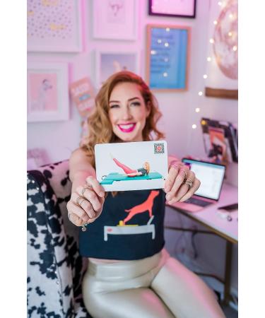 Online Pilates Mat Deck with 42 All-Levels Fitness Flash Cards | Home Gym Exercise Set with Video Tutorials for No-Equipment Workouts - Buy Online on GoSupps.com