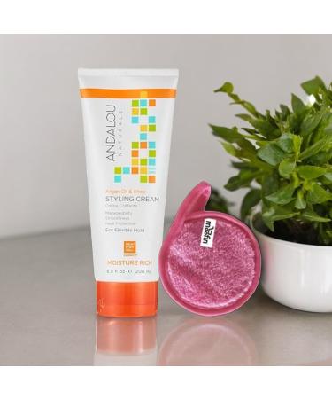 Styling Hair Cream with Argan Oil & Shea - 6.8 Fl Oz Lightweight Hydrator with Aloe Vera | Moisture Rich | Pack of 5 | International Shipping Available - Buy Online on GoSupps.com