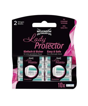 Wilkinson Sword Lady Protector Razor Blades for Women's Razors 10 Pieces 10 pieces (1 pack) - Buy Online on GoSupps.com