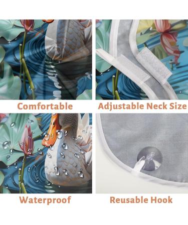 Pond Lotus Leaf Duck Beard Bib Apron | Beard Hair Catcher for Men | Perfect Father's Day Anniversary & Christmas Gift for Dad & Husband | 2 Suction Cups Included - Buy Online on GoSupps.com