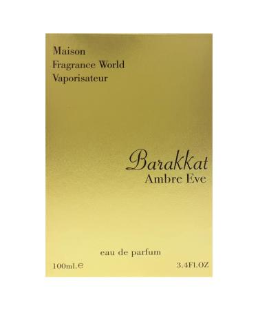 Fragrance World Maison Barakkat Amber Eve for Unisex - 3.4 oz EDP Spray - Buy Online on GoSupps.com