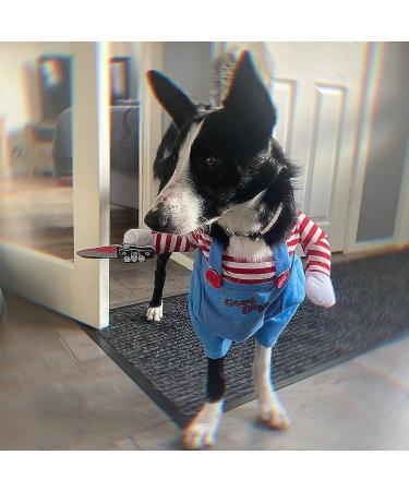 Shop Bprtcra Deadly Doll Dog Costume | Funny Halloween & Christmas Pet Outfits | Cosplay & Party Clothing for Dogs (L) - Buy Online on GoSupps.com