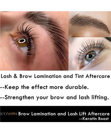 Brow Lamination & Lash Lift Aftercare Kit - Keratin Boost Conditioner for Fuller & Thicker Brows, 100-Day Supply (Clear) - Buy Online on GoSupps.com