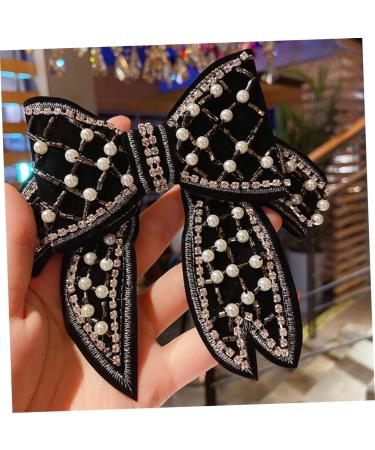 1pc Bow Clip Pearl Clips for Hair Black Hair Accessories Hair Clips for Bows Glitter Hair Bows Pearl Hair Clips Bowknot Hairpins Bowknot Hairpin Stylish Style Hair Clip - Buy Online on GoSupps.com