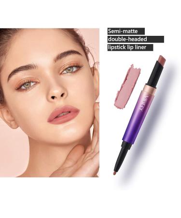 Mimore Lip Liner Double-ended Lipstick Long Lasting Waterproof Moisturizing Easy to Color Lipstick Pencil Super Pigment Makeup Lip Pencil (3) - Buy Online on GoSupps.com